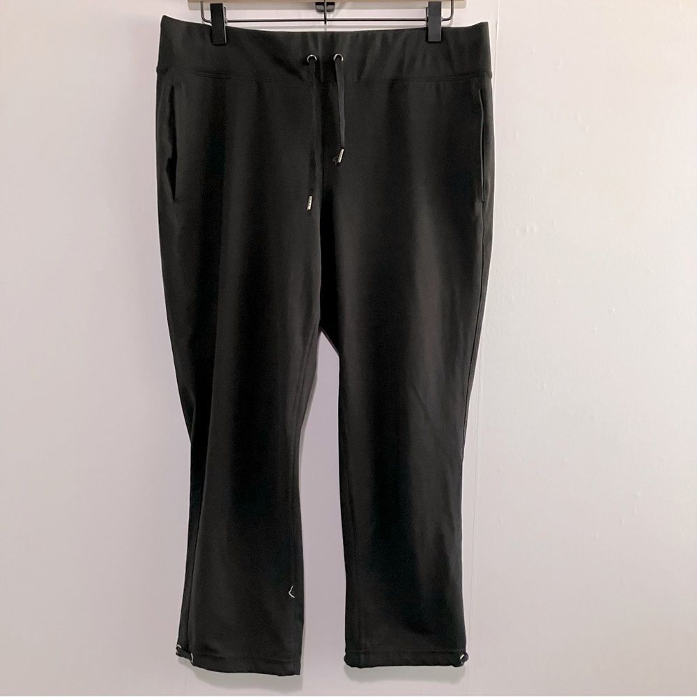 90 Degree By Reflex Black Activewear Pants Cropped Women Side Medium